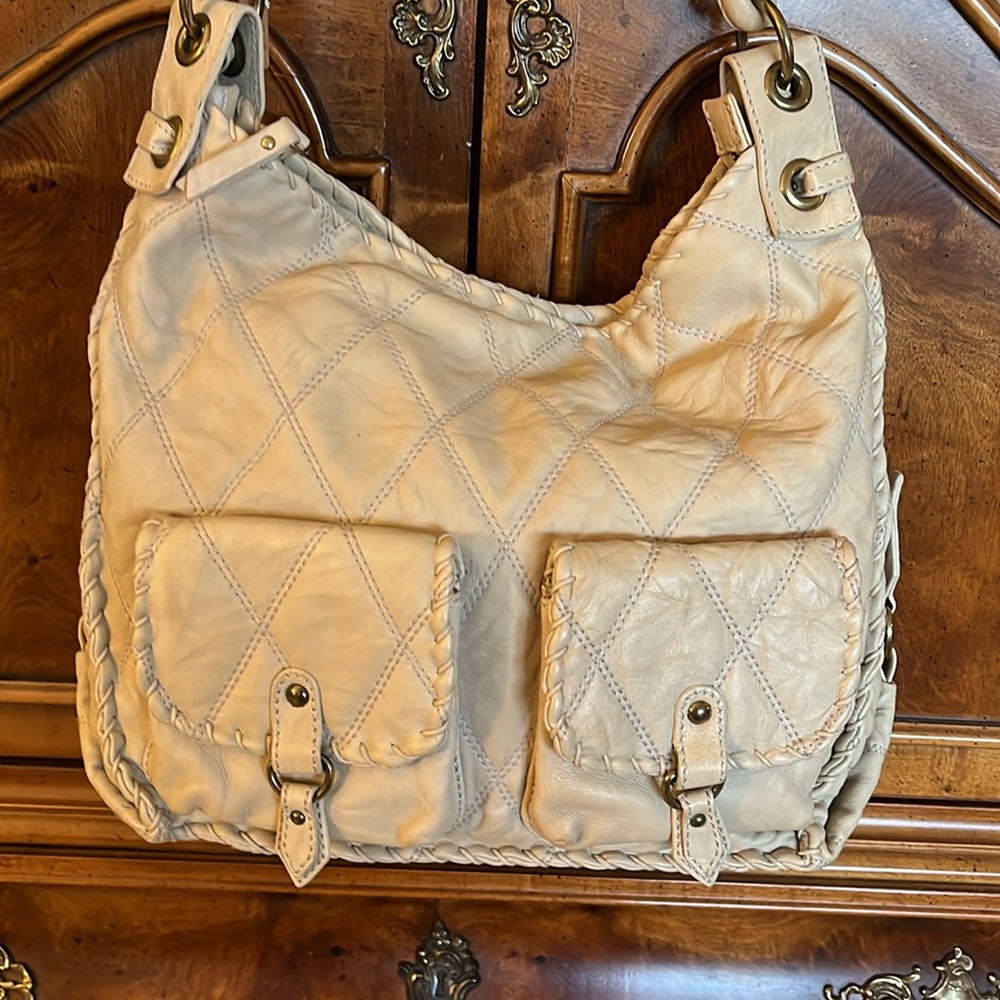 🌟 stunning, Isabella Fiore, full size, Beijing cream, leather purse